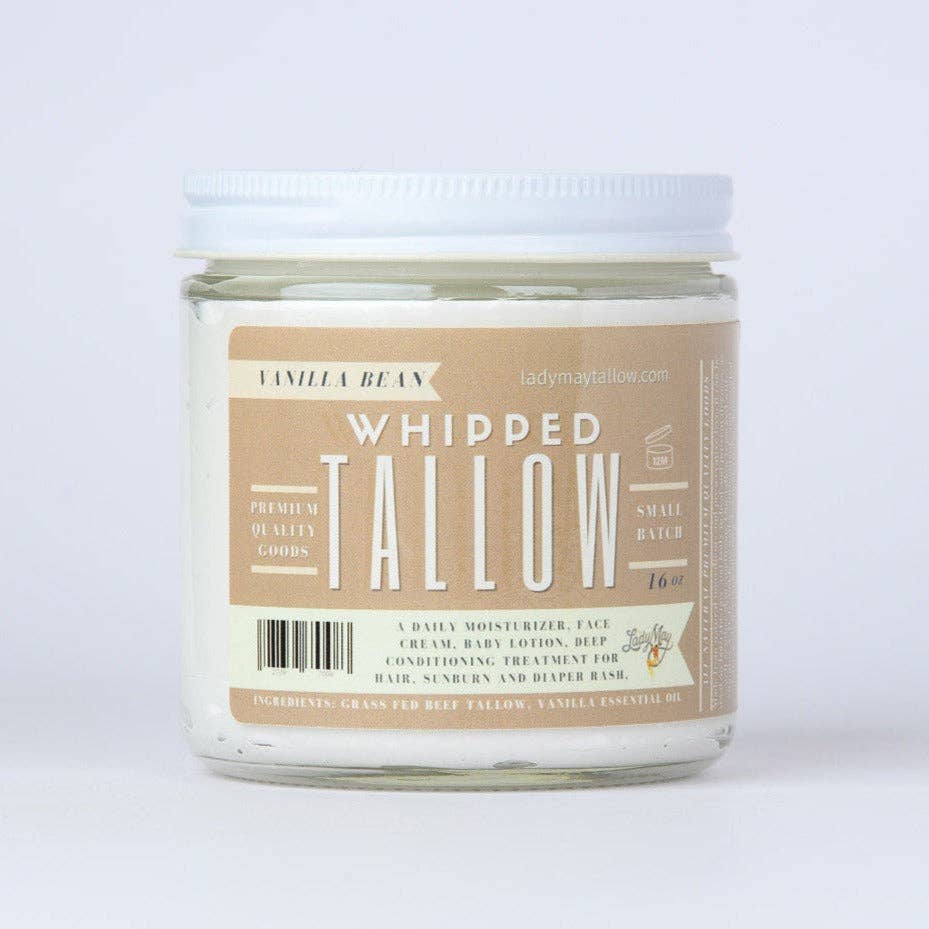 Vanilla Whipped Tallow | All Natural Grass Fed Beef Tallow Moisturizer - Echo Market