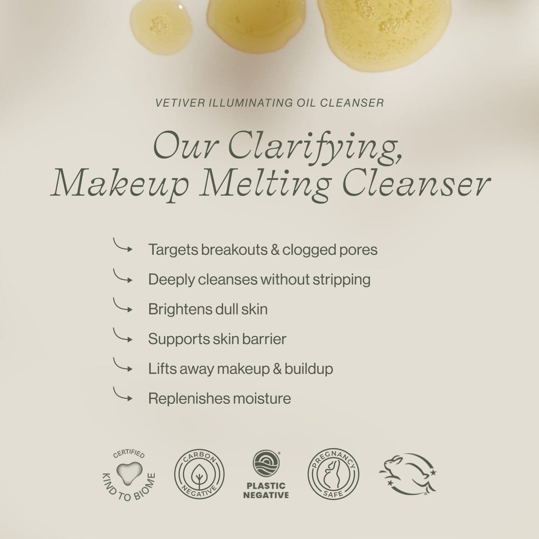 Vetiver Illuminating Oil Cleanser - Echo Market
