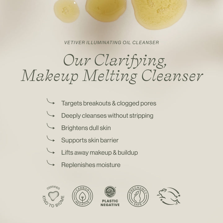 Vetiver Illuminating Oil Cleanser - Echo Market