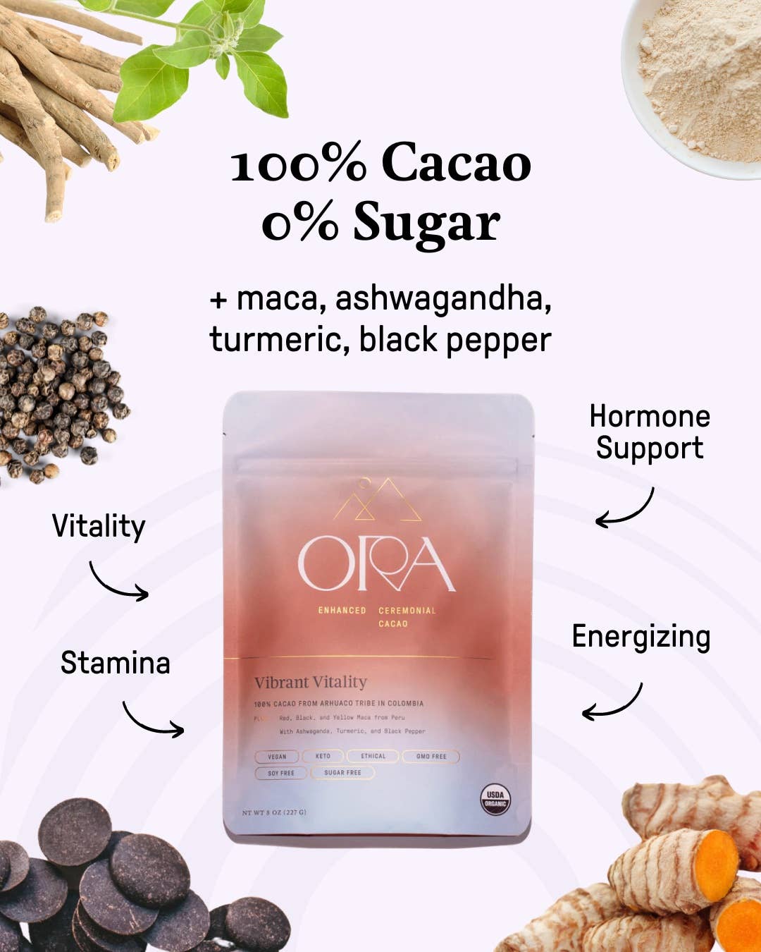 Vibrant Vitality Cacao | Organic Ceremonial Chocolate - Echo Market