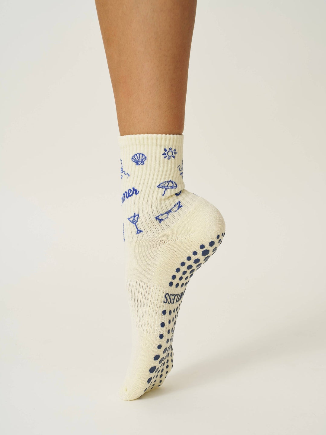 ☀️ Vintage Summer Grip Sock | Pilates Socks - Echo Market