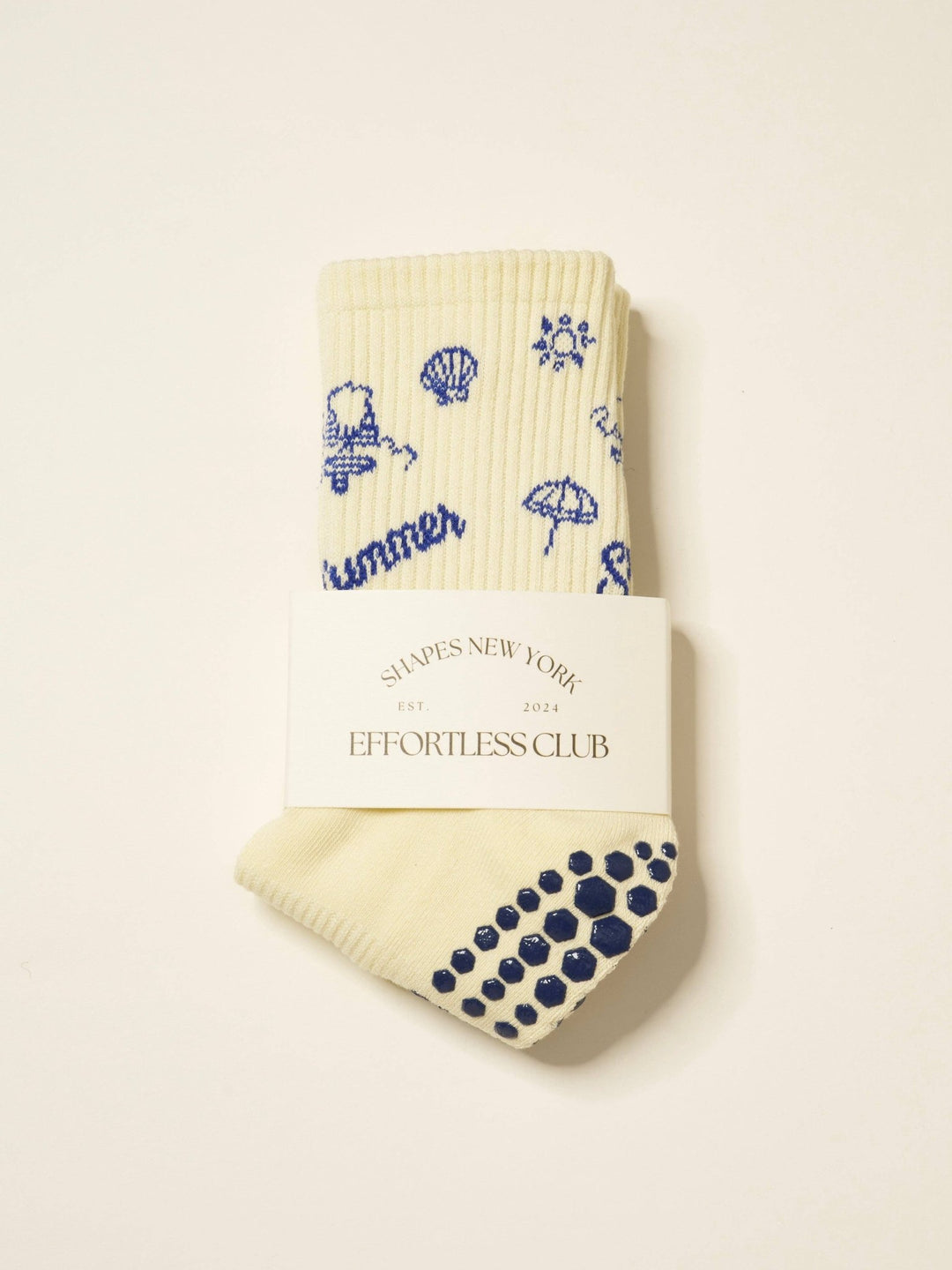 ☀️ Vintage Summer Grip Sock | Pilates Socks - Echo Market