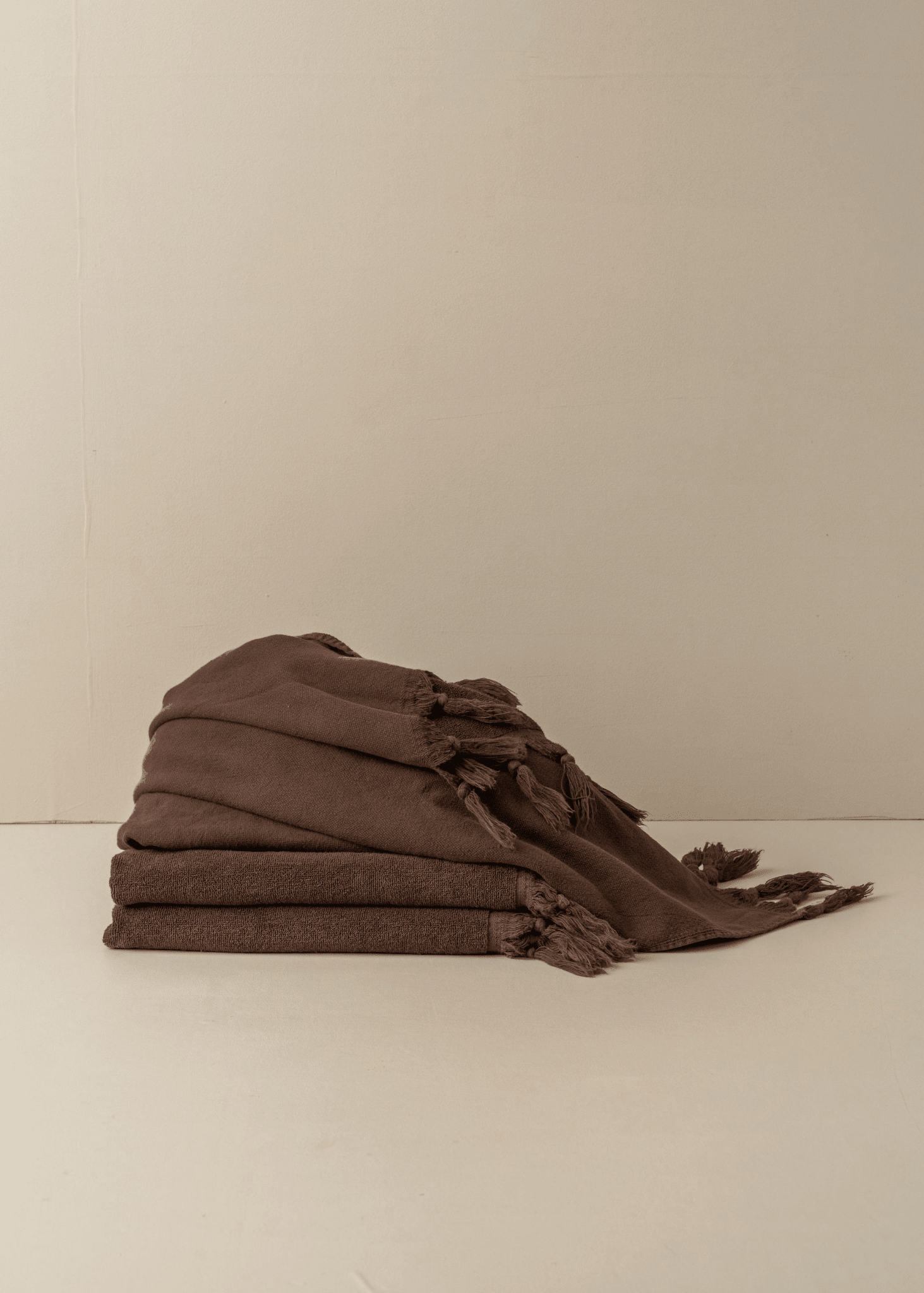Vintage Wash Towel Collection | Chocolate - Echo Market