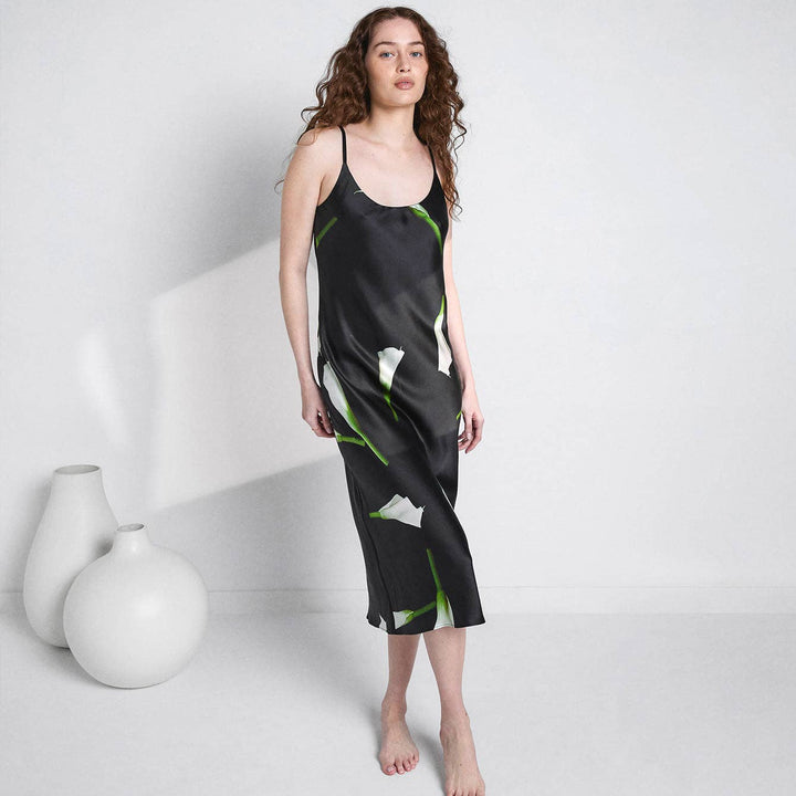 Washable Silk Bias Slip Dress - Echo Market