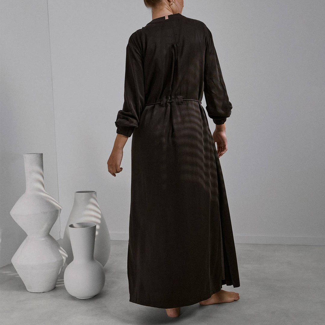 Washable Silk Long Robe - Echo Market