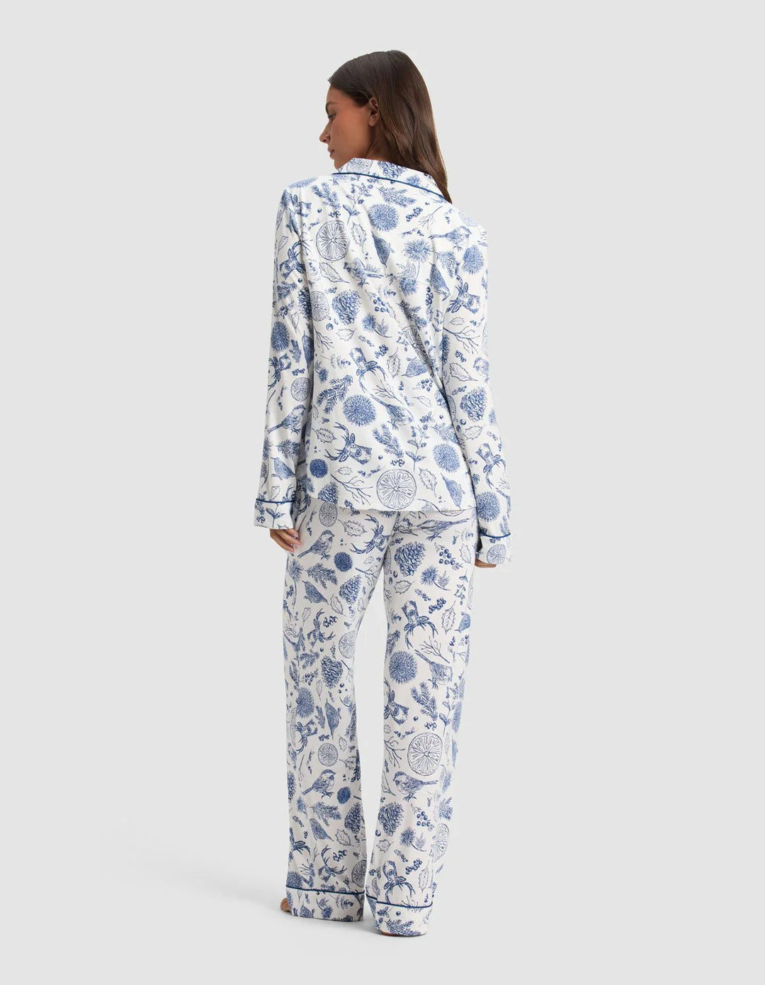 Women's Bamboo Stretch - Knit Long Sleeve Pajama Set - Echo Market
