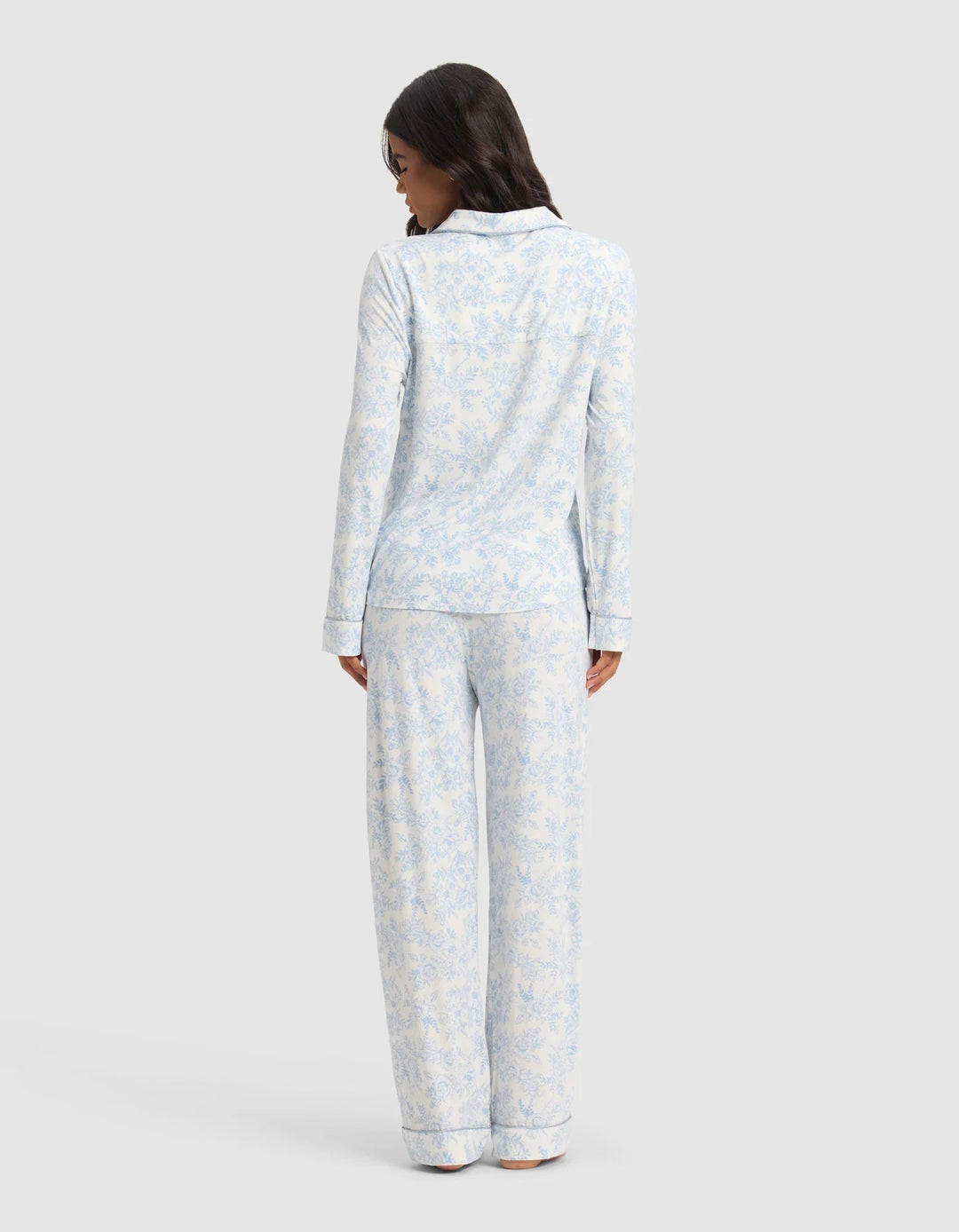 Women's Bamboo Stretch - Knit Long Sleeve Pajama Set - Echo Market