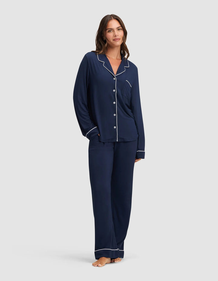 Women's Bamboo Stretch - Knit Long Sleeve Pajama Set - Echo Market
