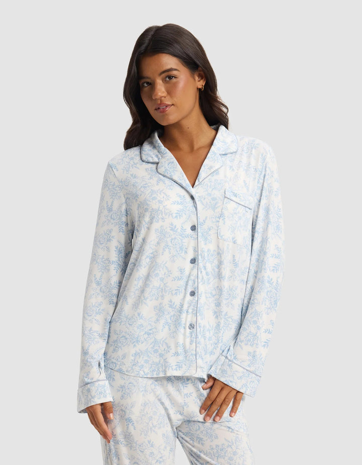 Women's Bamboo Stretch - Knit Long Sleeve Pajama Set - Echo Market