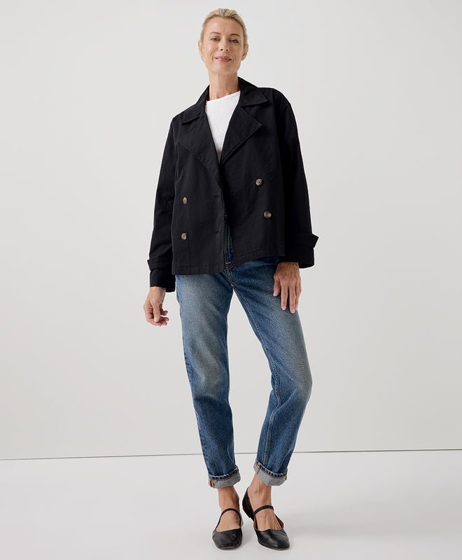 Women's Boulevard Brushed Twill Double Breasted Light Jacket - Echo Market