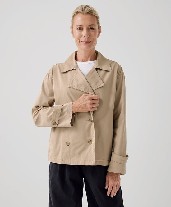 Women's Boulevard Brushed Twill Double Breasted Light Jacket - Echo Market