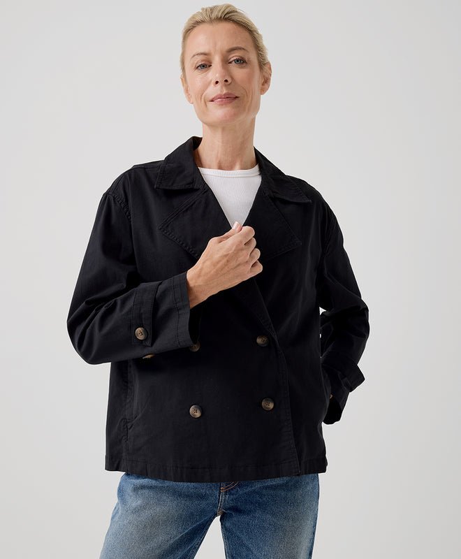 Women's Boulevard Brushed Twill Double Breasted Light Jacket - Echo Market