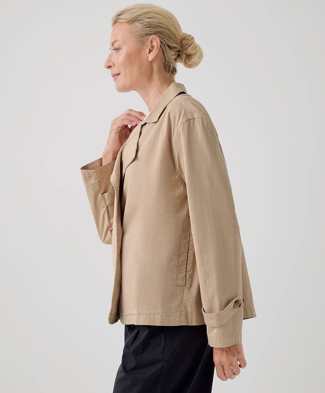 Women's Boulevard Brushed Twill Double Breasted Light Jacket - Echo Market