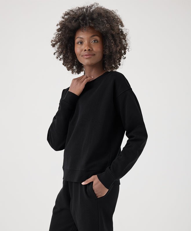 Women’s Cloud Brushed Fleece Crew Sweatshirt - Echo Market