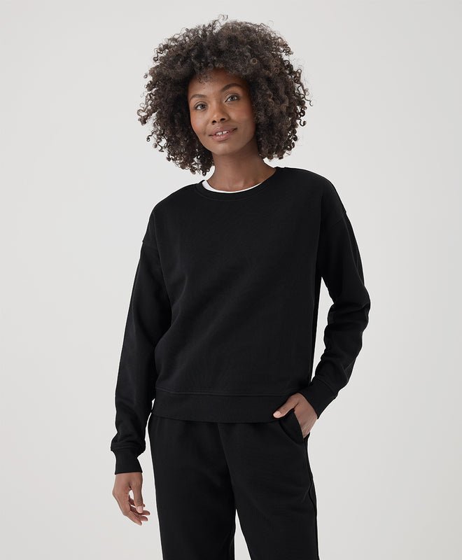 Women’s Cloud Brushed Fleece Crew Sweatshirt - Echo Market