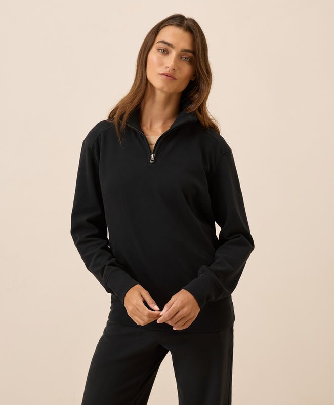 Women's CloudKnit Half Zip - Echo Market