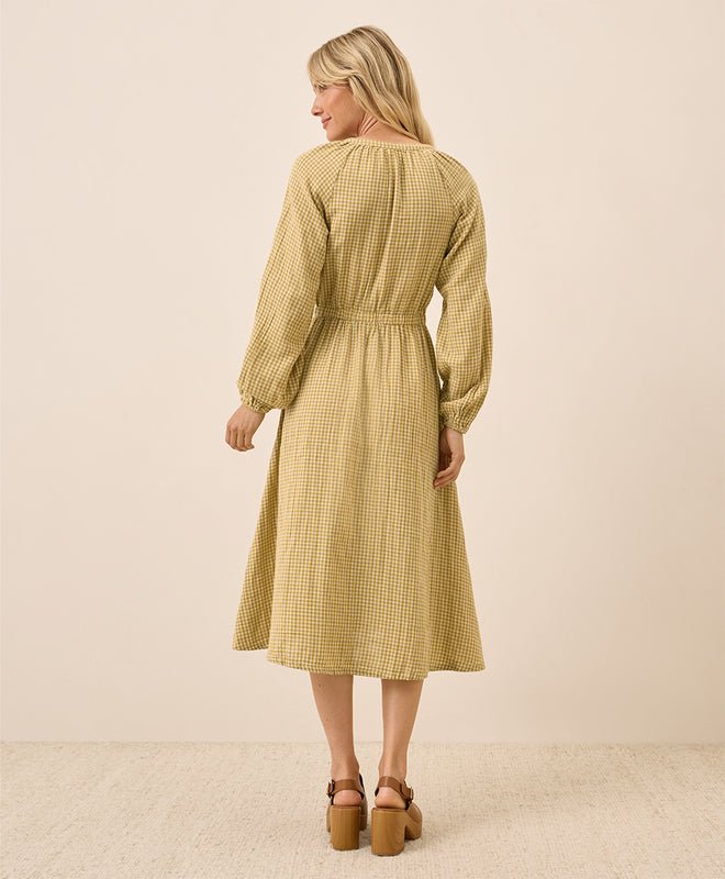 Women's Coastal Double Gauze Poet Sleeve Dress - Echo Market