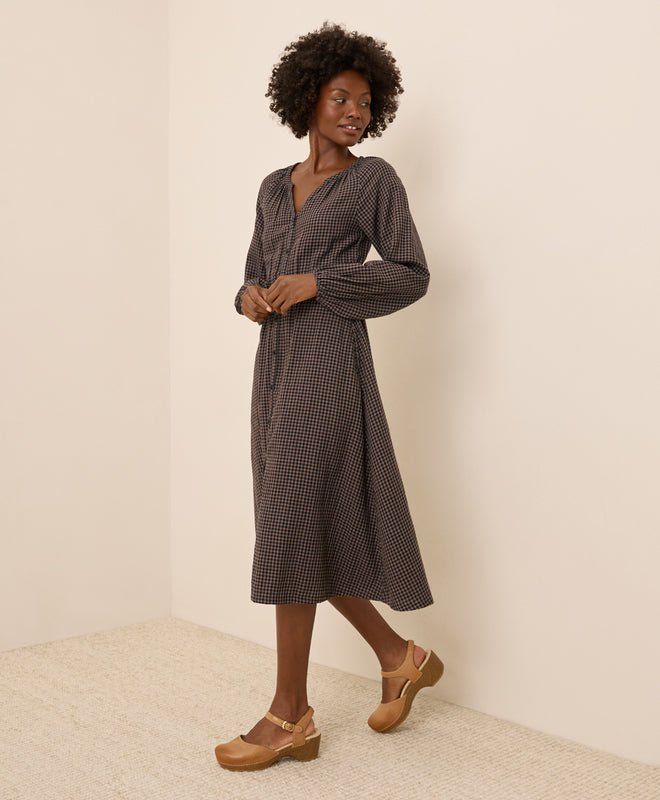 Women's Coastal Double Gauze Poet Sleeve Dress - Echo Market