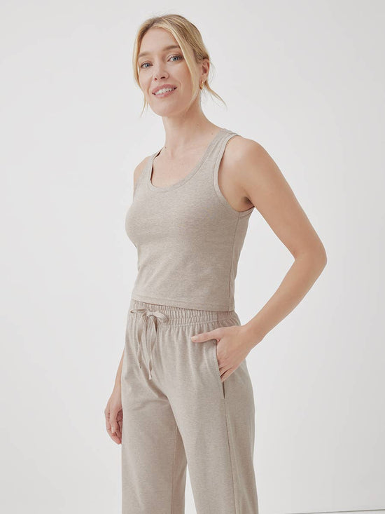 Women's Cool Stretch Cropped Lounge Tank - Echo Market