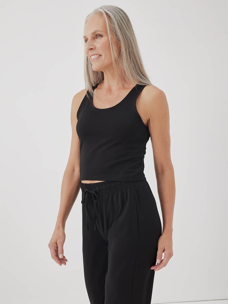 Women's Cool Stretch Cropped Lounge Tank - Echo Market