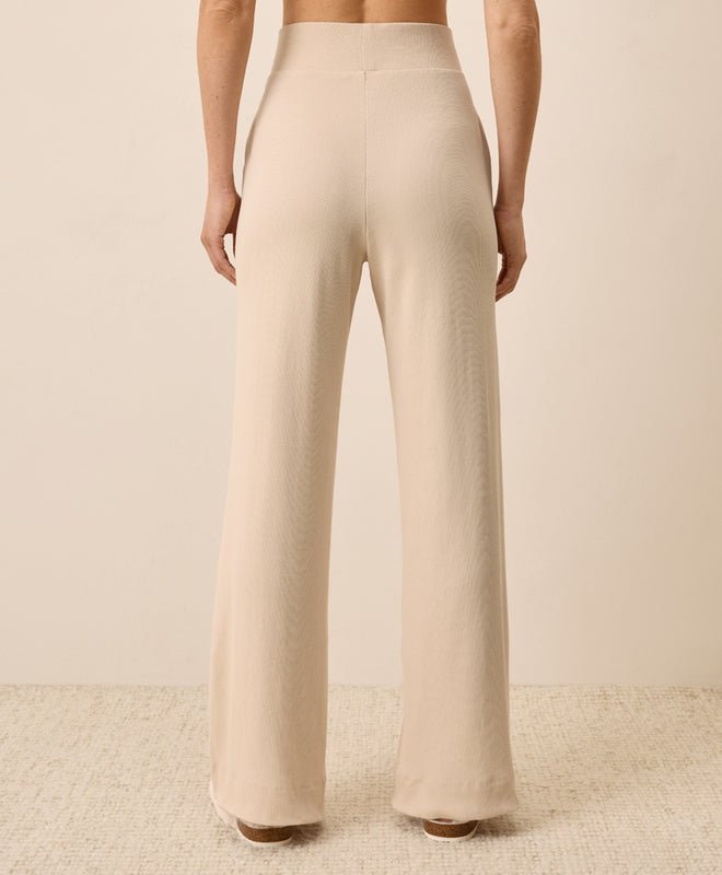 Women's Easy Rib Wide Leg Lounge Pant - Echo Market