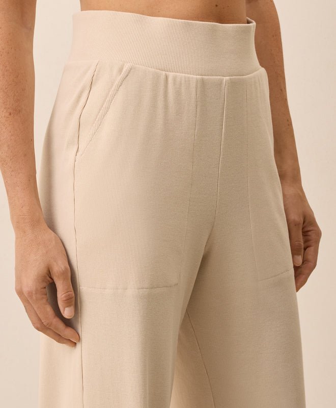 Women's Easy Rib Wide Leg Lounge Pant - Echo Market