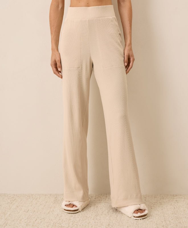 Women's Easy Rib Wide Leg Lounge Pant - Echo Market