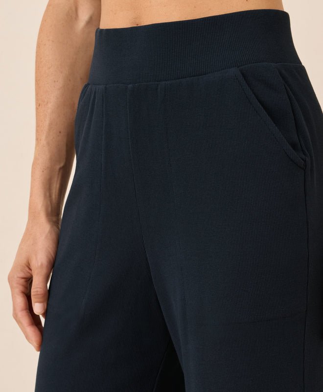 Women's Easy Rib Wide Leg Lounge Pant - Echo Market