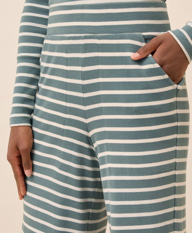 Women's Easy Rib Wide Leg Lounge Pant - Echo Market