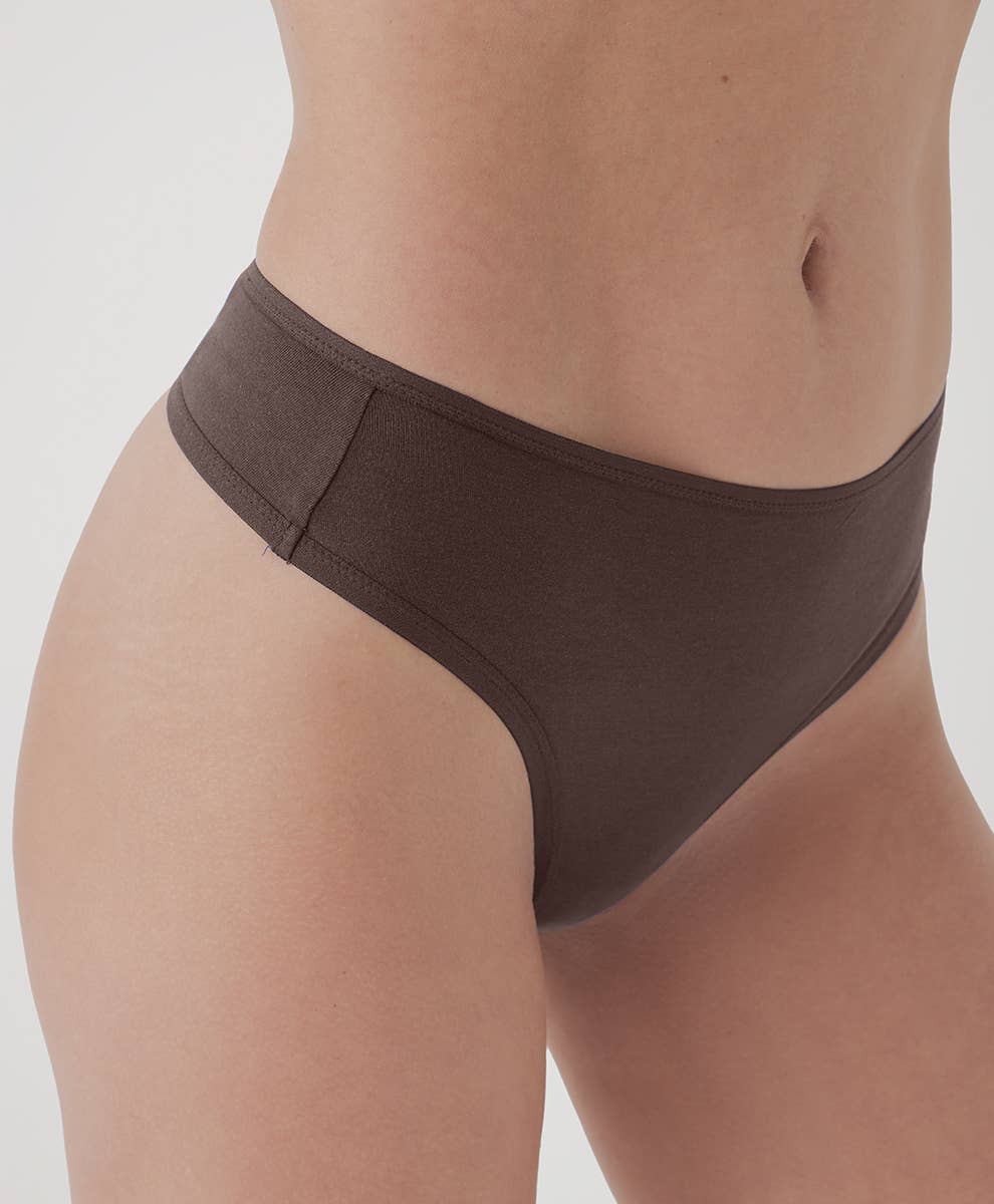 Women’s Everyday High Rise Thong - Echo Market