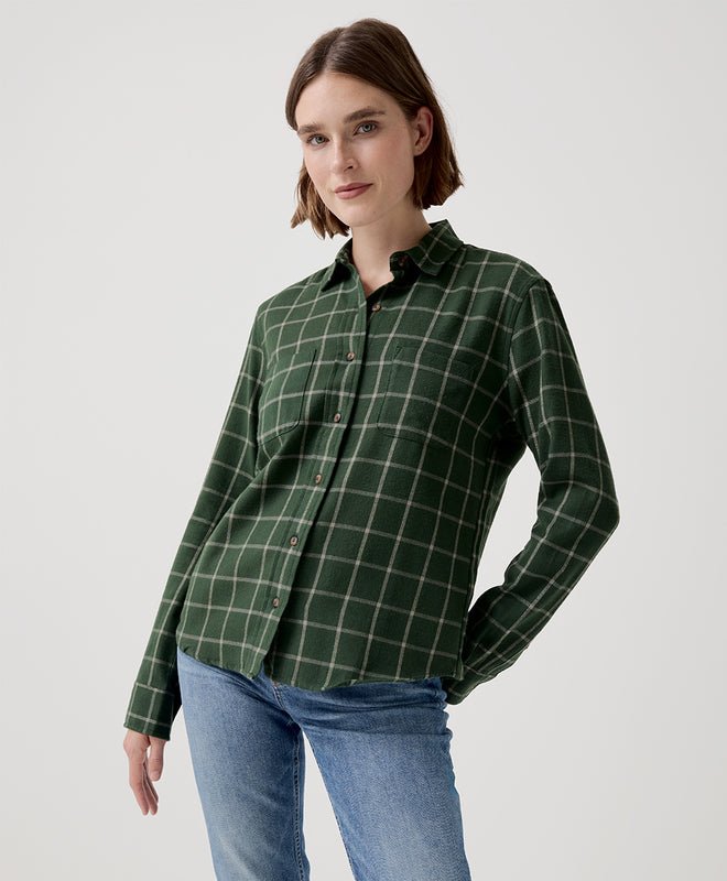 Women's Fireside Flannel Button Up Shirt - Echo Market