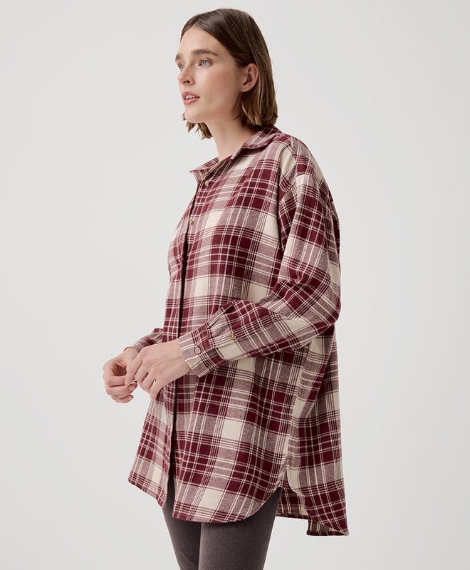 Women's Fireside Flannel Oversized Shirt - Echo Market