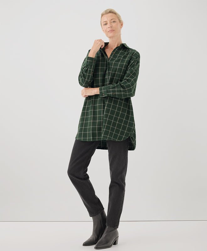 Women's Fireside Flannel Oversized Shirt - Echo Market