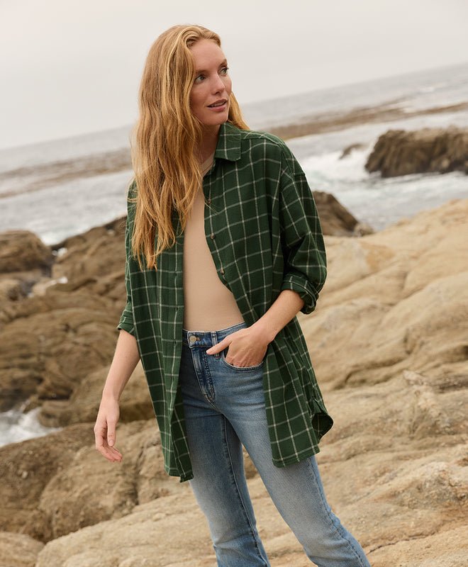 Women's Fireside Flannel Oversized Shirt - Echo Market