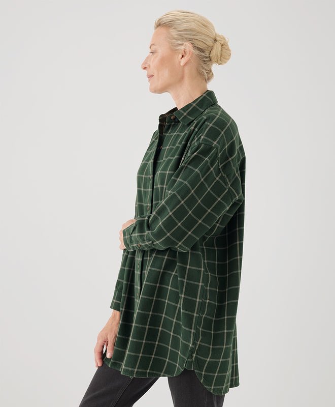 Women's Fireside Flannel Oversized Shirt - Echo Market