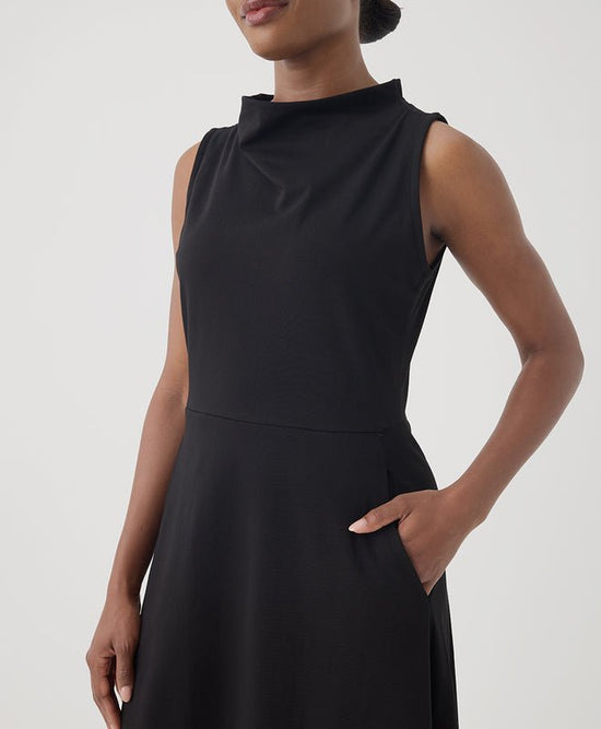 Women’s Fit & Flare Cowl Neck Dress - Echo Market