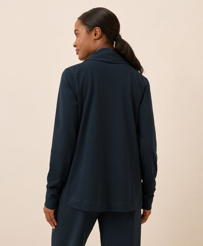 Women's Luxe Stretch Jersey Swing Cardigan - Echo Market