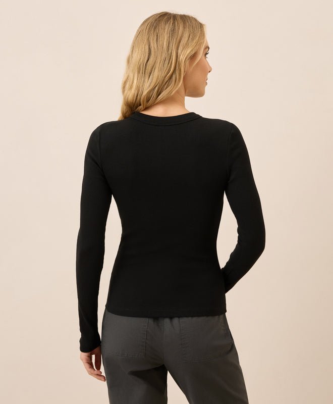 Women's Perfect Rib Long Sleeve Tee - Echo Market
