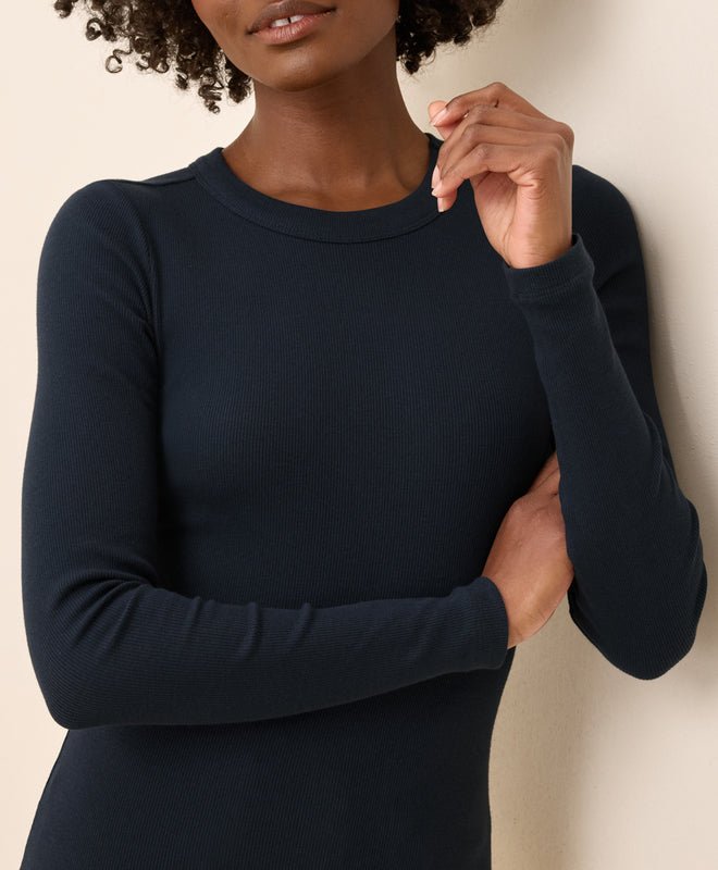 Women's Perfect Rib Long Sleeve Tee - Echo Market