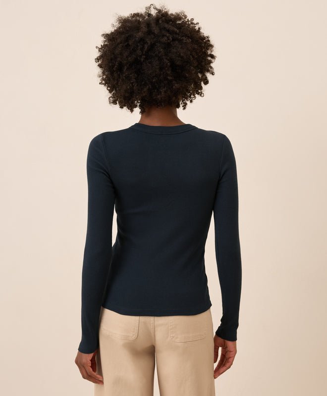 Women's Perfect Rib Long Sleeve Tee - Echo Market