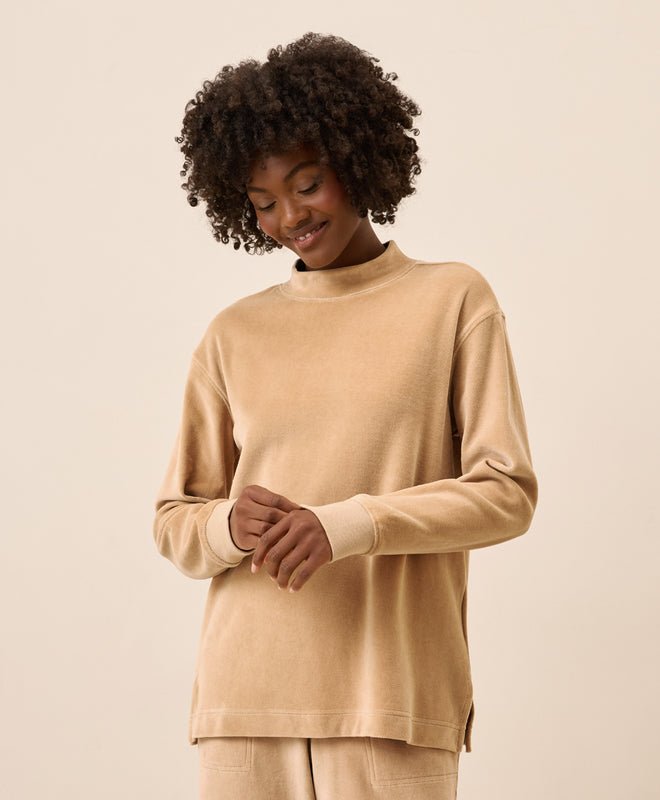 Women's Pure Velour Cozy Pullover - Echo Market