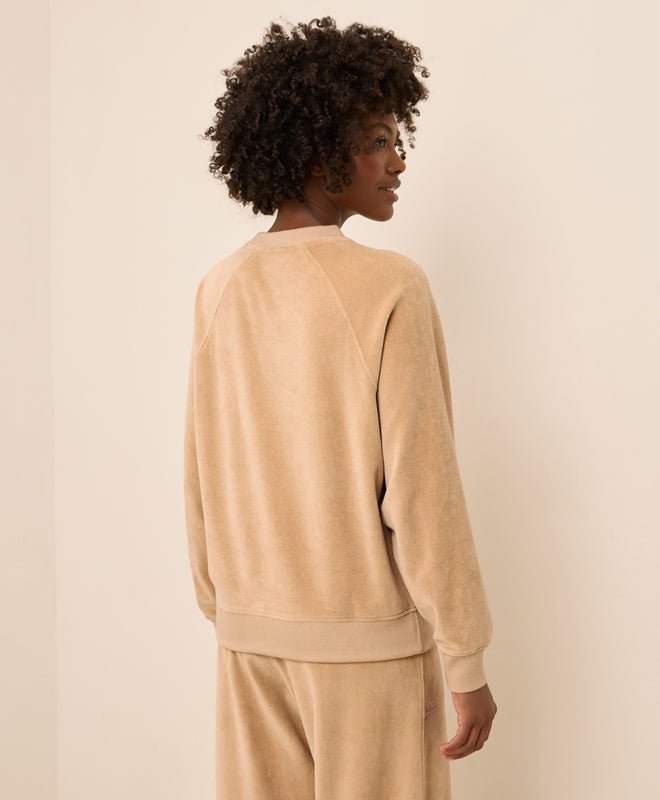 Women's Pure Velour Crew Sweatshirt - Echo Market