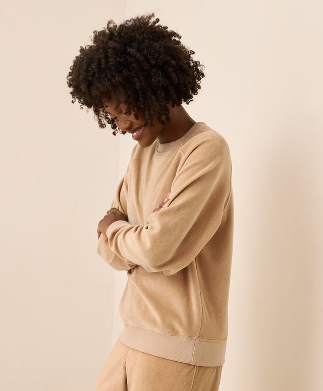 Women's Pure Velour Crew Sweatshirt - Echo Market