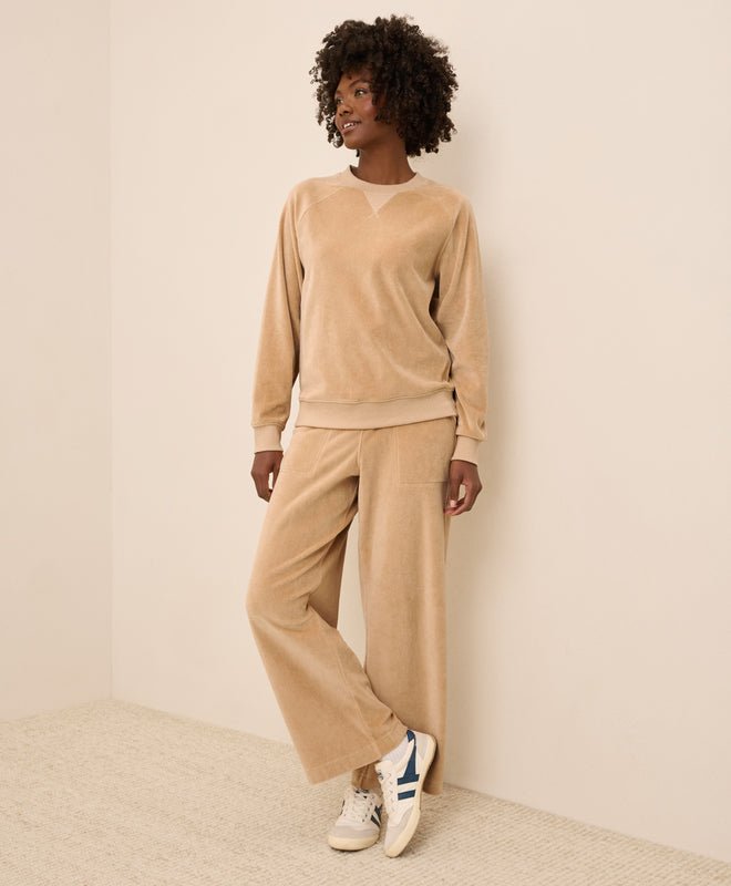 Women's Pure Velour Crew Sweatshirt - Echo Market