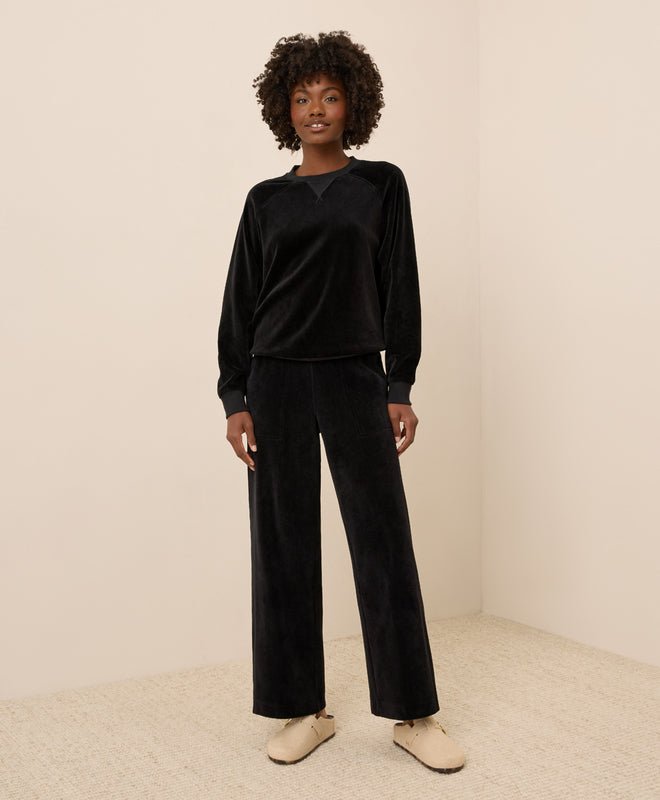 Women's Pure Velour Crew Sweatshirt - Echo Market