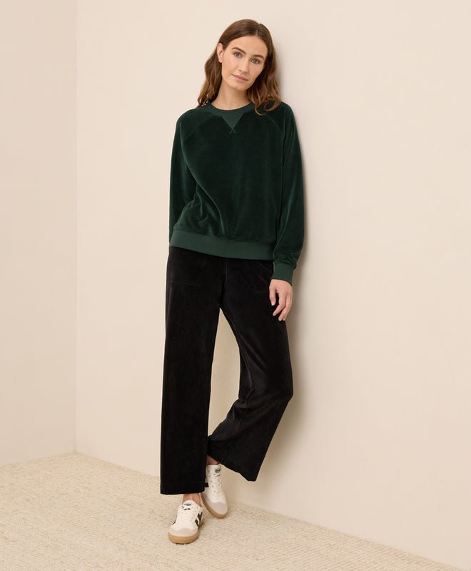 Women's Pure Velour Crew Sweatshirt - Echo Market