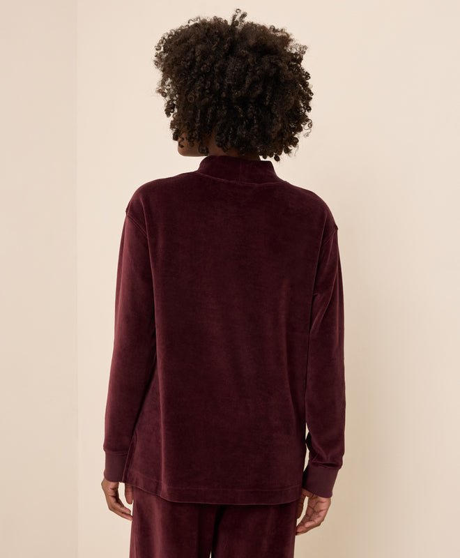 Women's Pure Velour Mock Tunic - Echo Market