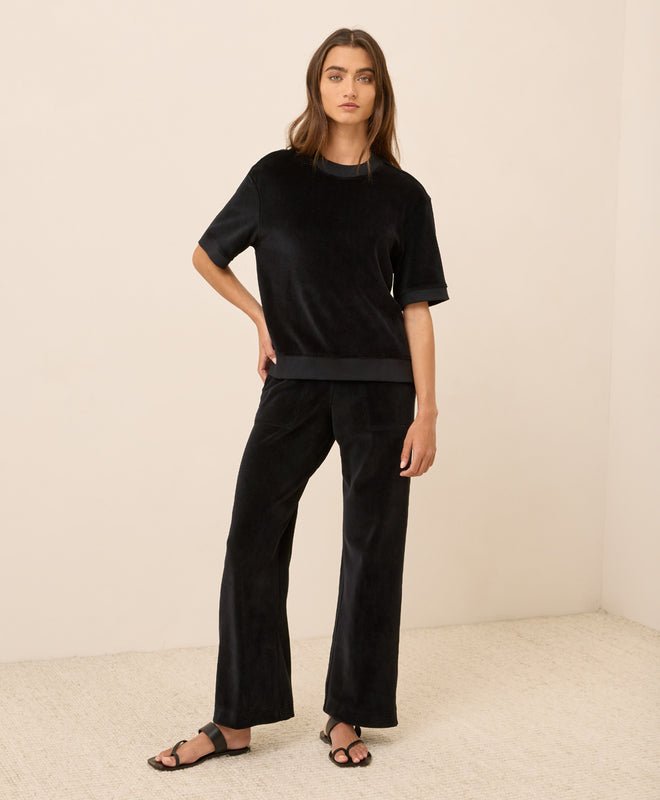 Women's Pure Velour Wide Leg Pant - Echo Market