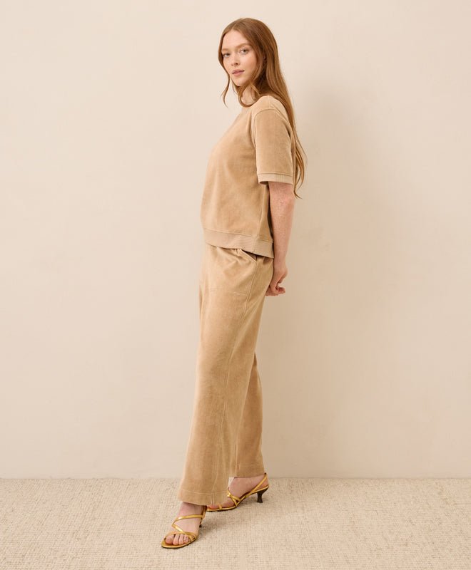 Women's Pure Velour Wide Leg Pant - Echo Market