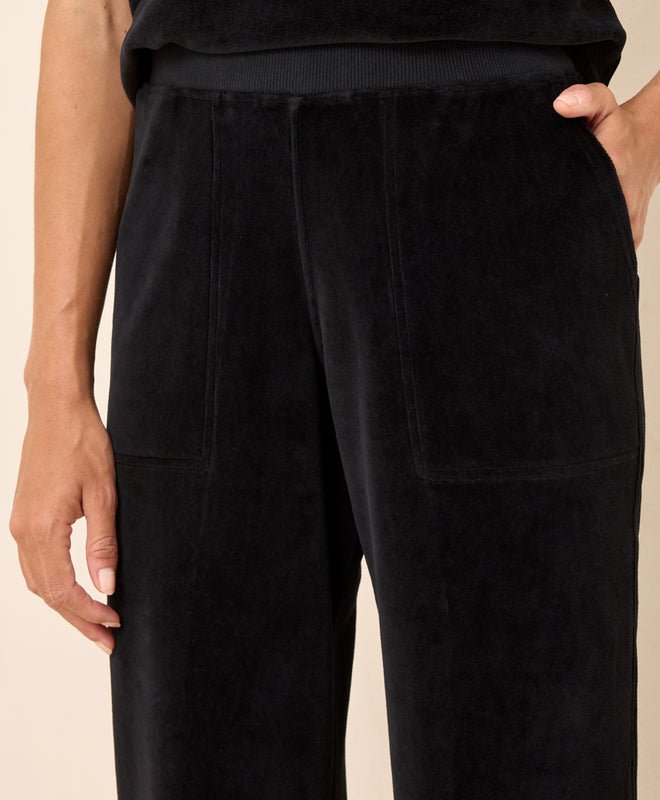 Women's Pure Velour Wide Leg Pant - Echo Market